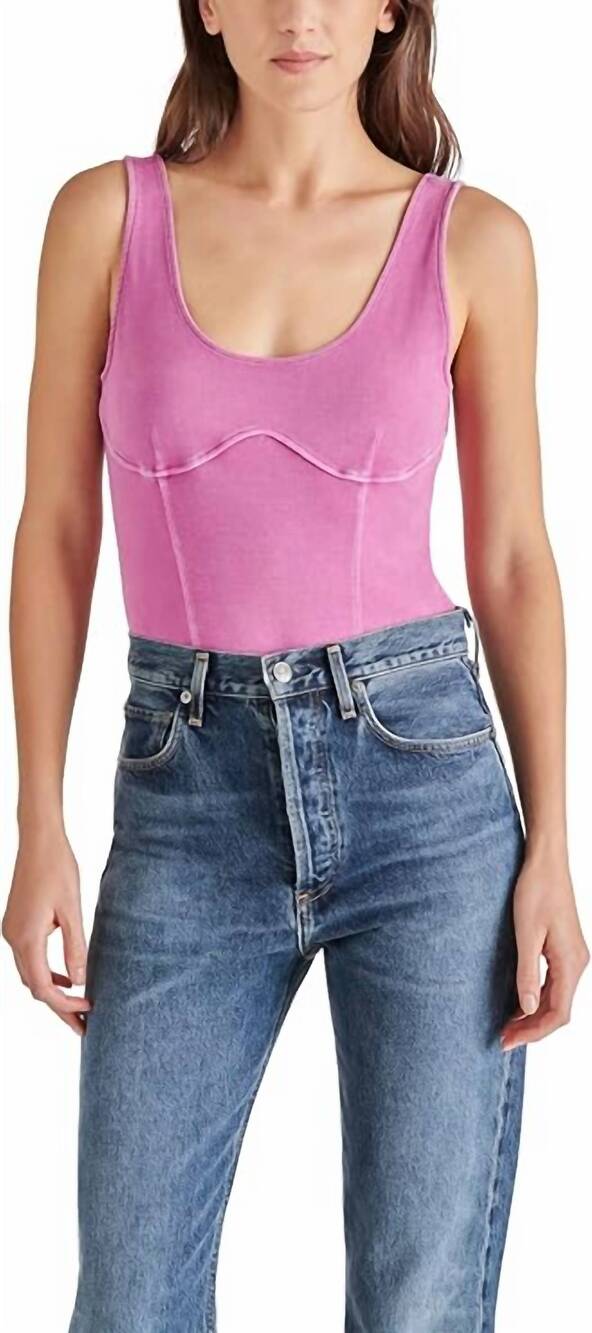 NEW STEVE MADDEN lailah bodysuit in magenta